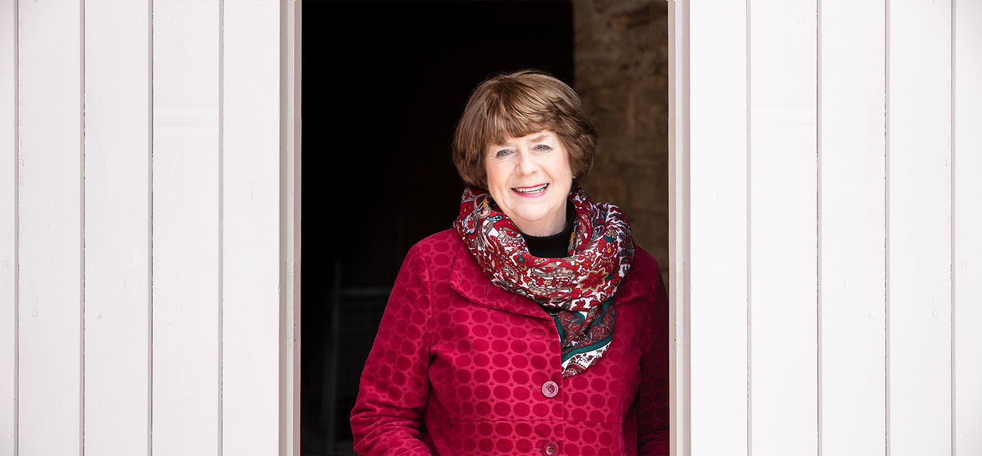 Pam Ayres Outside